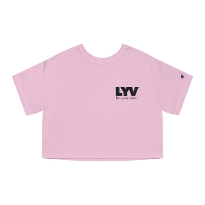 LYV Limited Edition Champion Women's Heritage Cropped T-Shirt