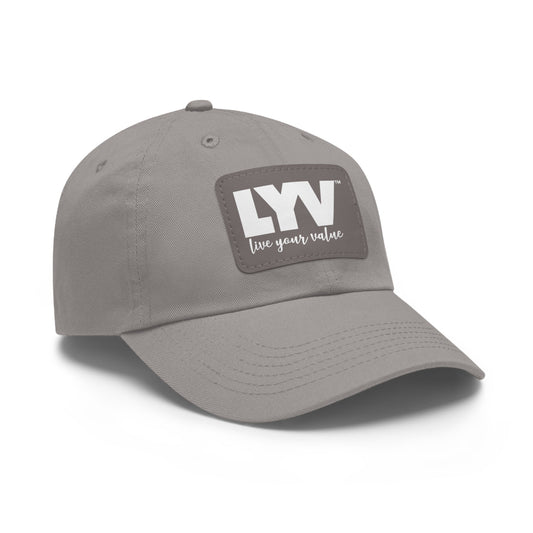 LYV (live your value) Hat with Leather Patch (Rectangle)