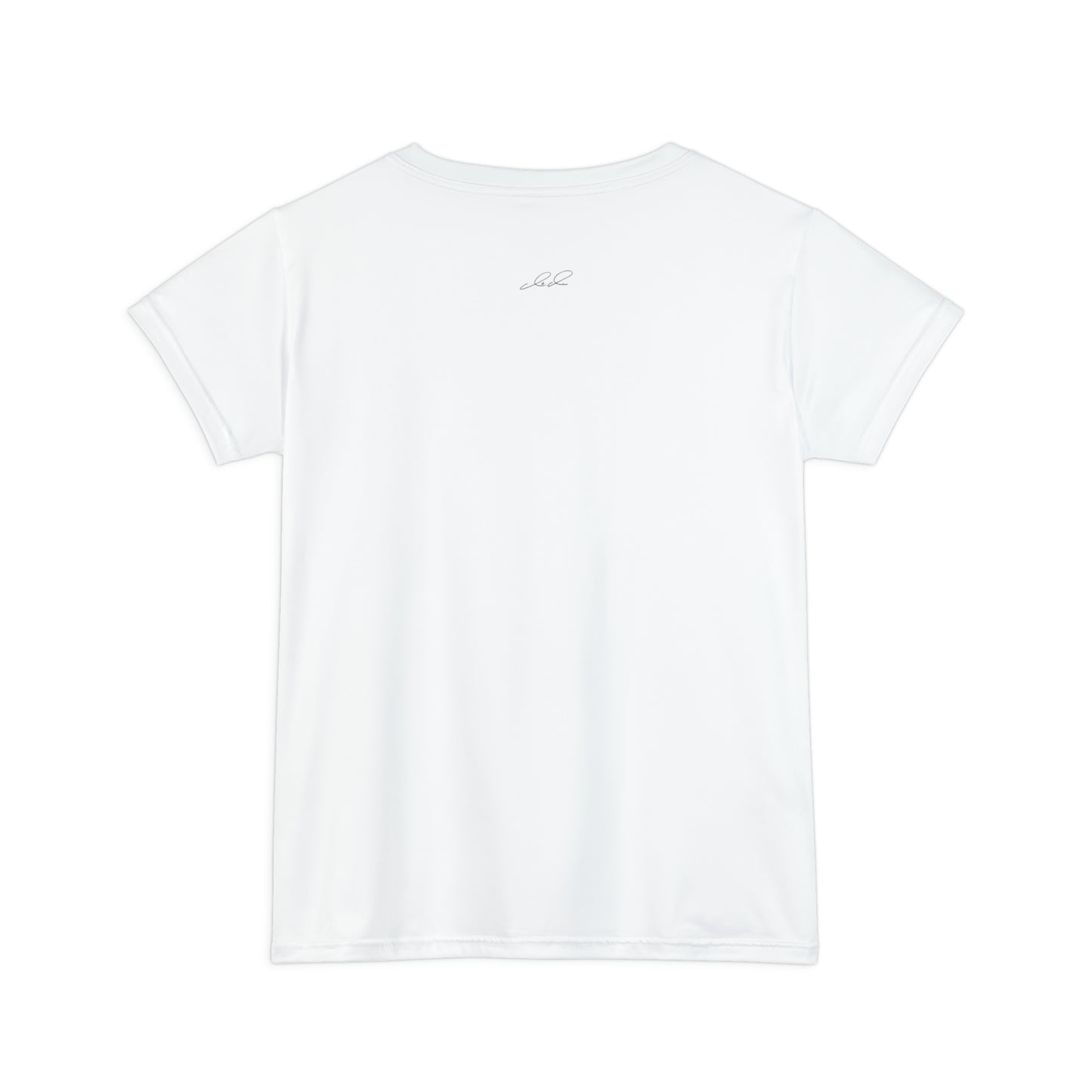 LYV (live your value) Women's Short Sleeve Shirt White with Signature