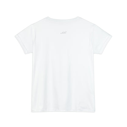 LYV (live your value) Women's Short Sleeve Shirt White with Signature