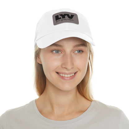 LYV (live your value) Hat with Leather Patch (Rectangle)