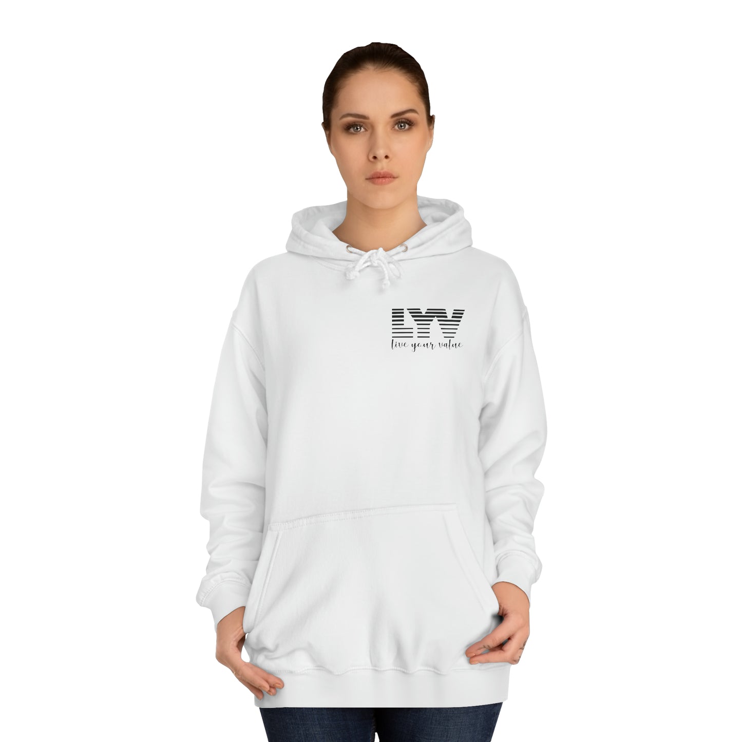 LYV (live your value) Unisex College Hoodie with Signature