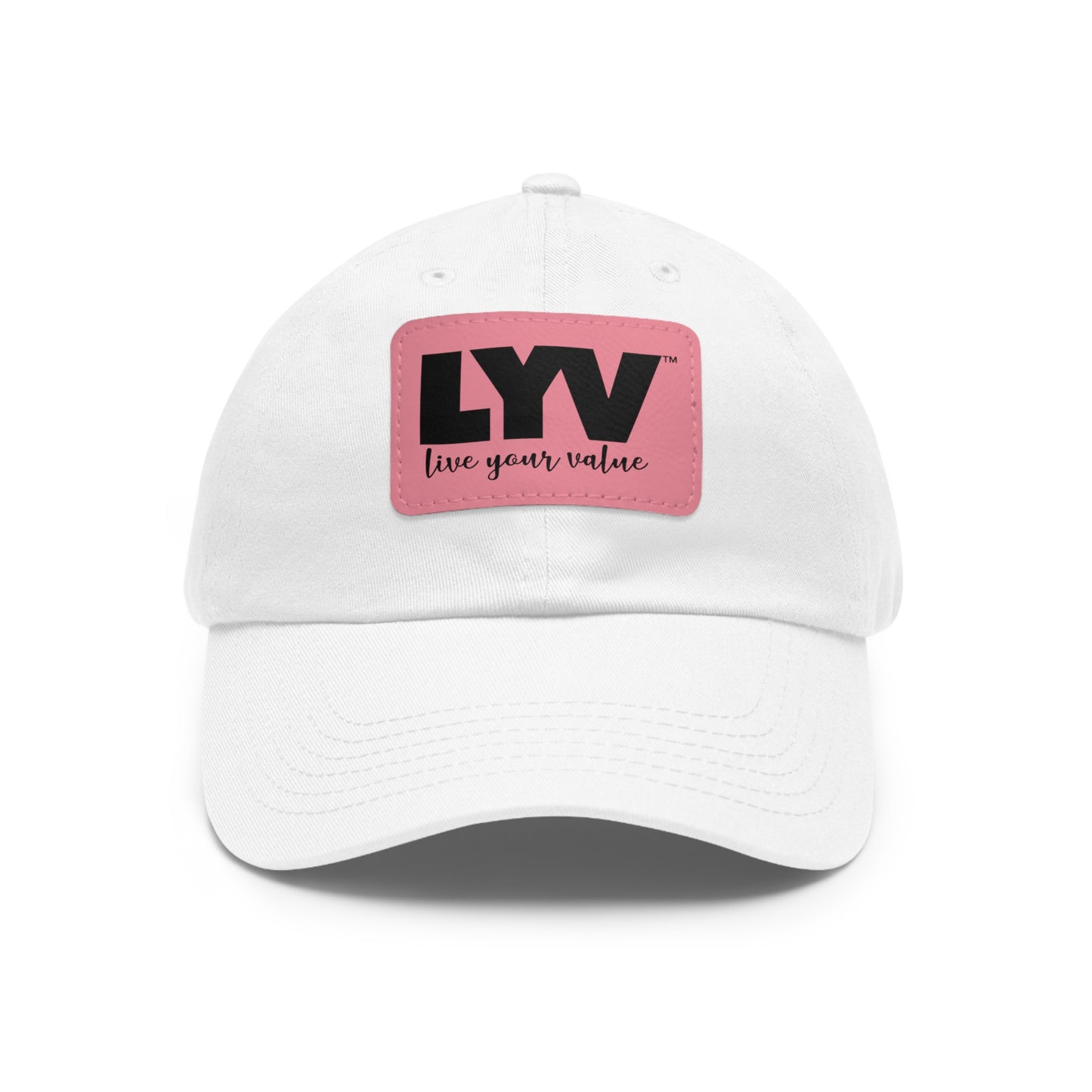 LYV (live your value) Hat with Leather Patch (Rectangle)