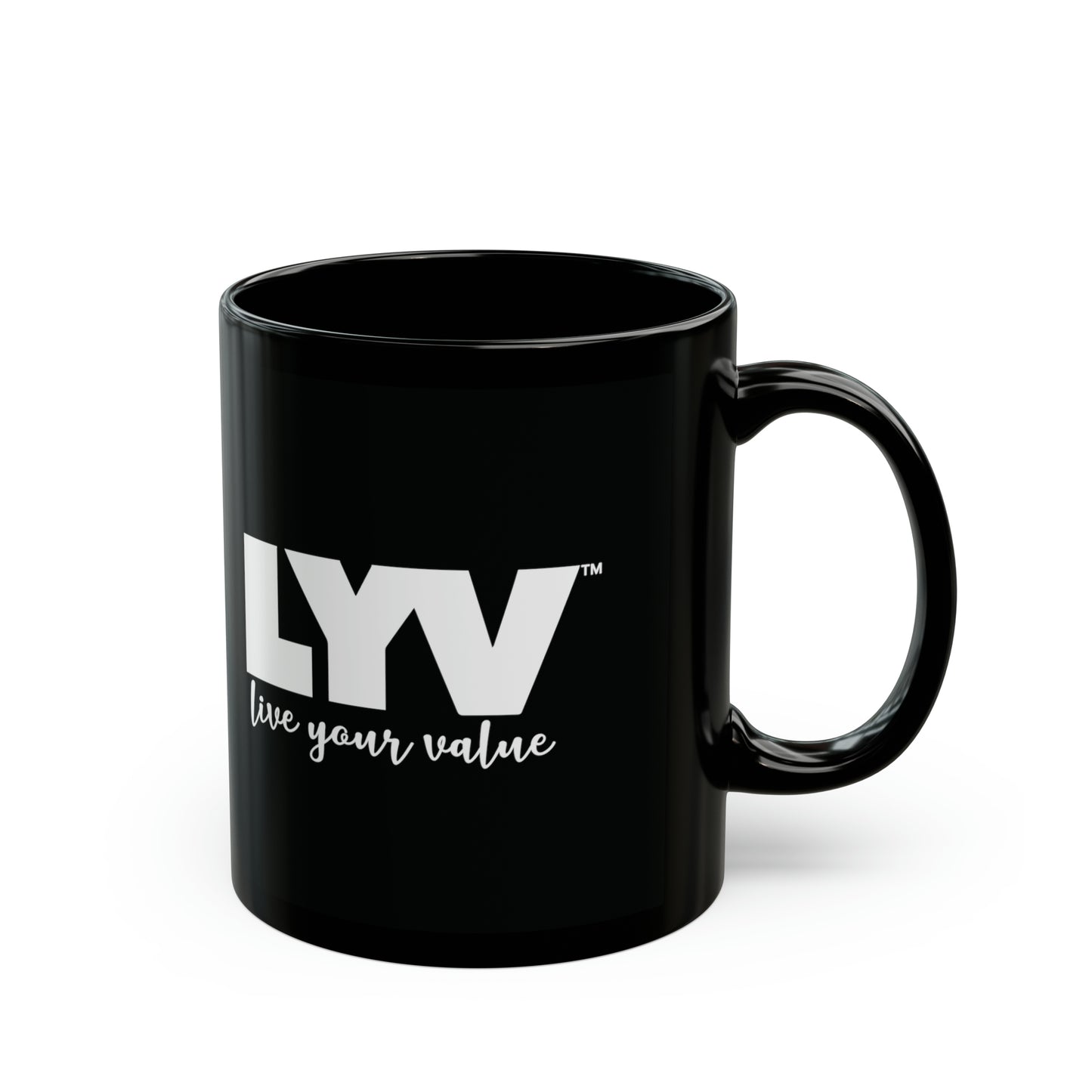 LYV (live your value) 11oz Black Mug