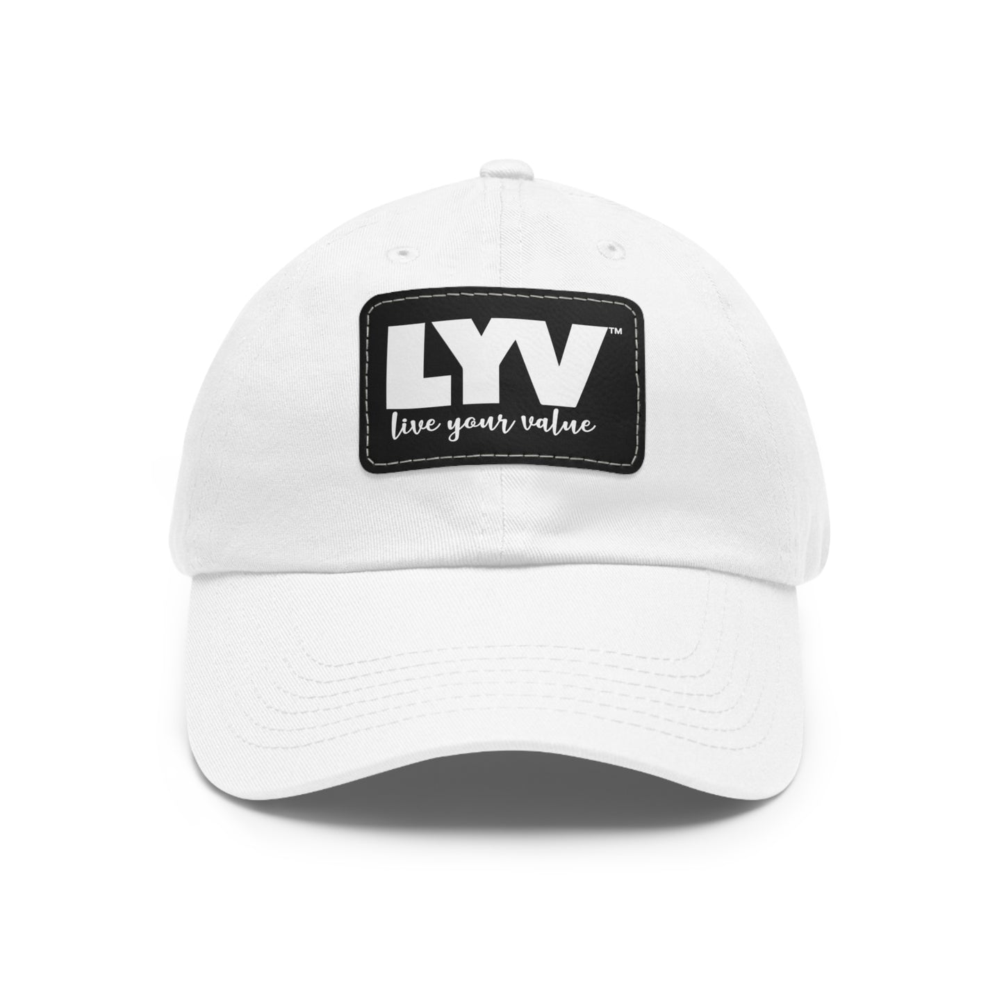 LYV (live your value) Hat with Leather Patch (Rectangle)