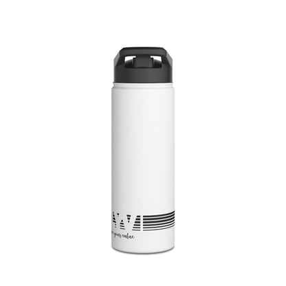 LYV (live your value) Stainless Steel Water Bottle, Standard Lid