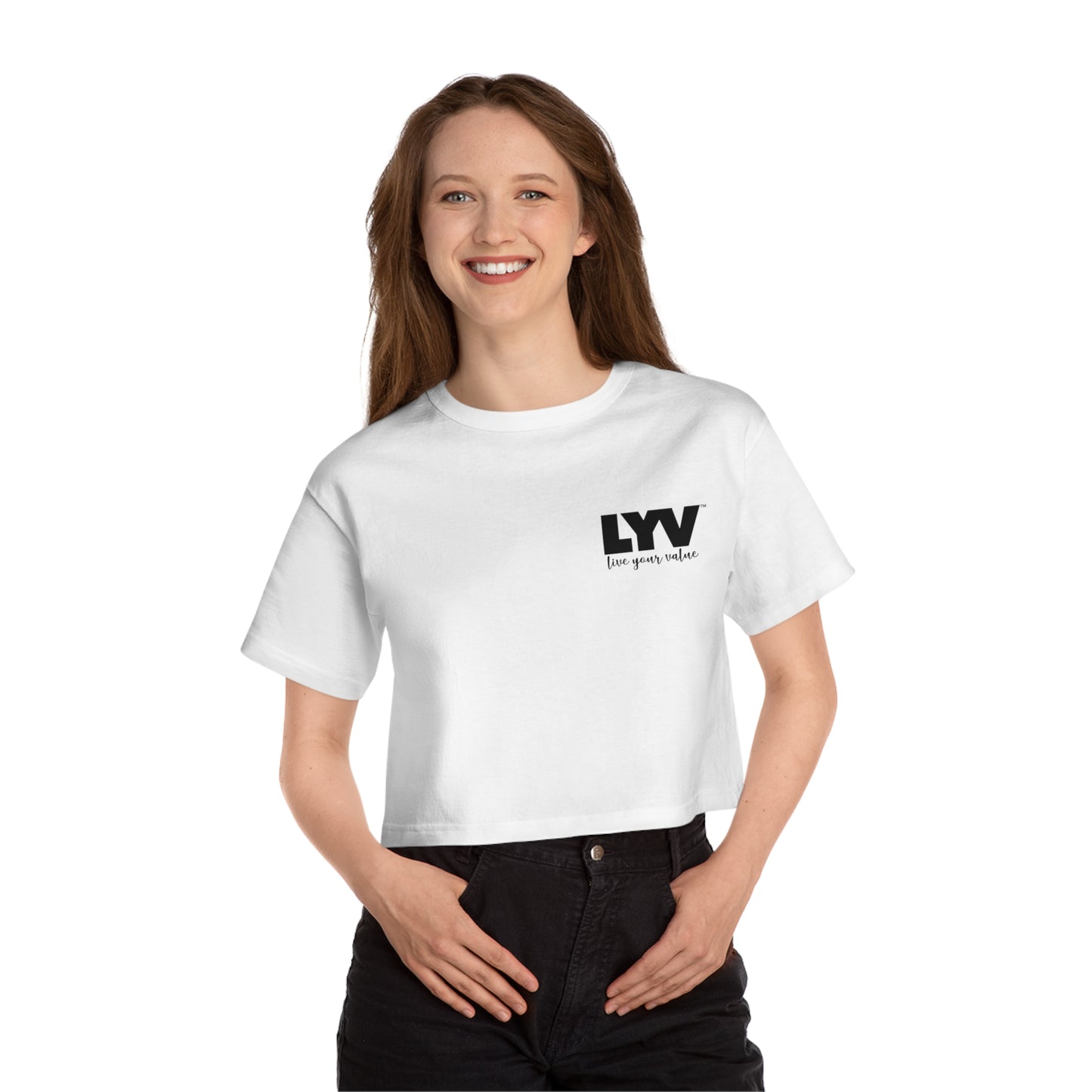 LYV Limited Edition Champion Women's Heritage Cropped T-Shirt