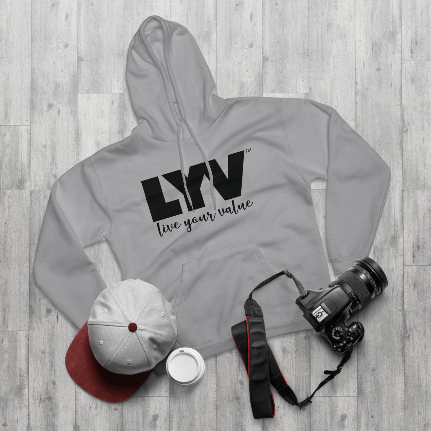 LYV Pullover Hoodie Black/White with Signature