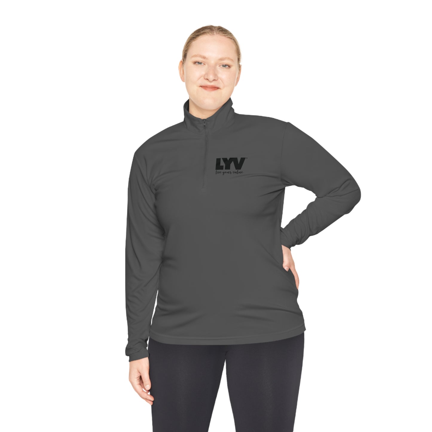 LYV Unisex Quarter-Zip Pullover with Signature