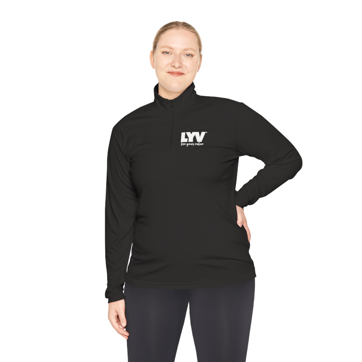 LYV Unisex Quarter-Zip Pullover with Signature