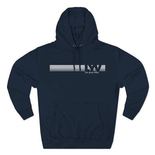 LYV (live your value) Three-Panel Fleece Hoodie with Signature