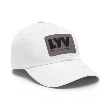 LYV (live your value) Hat with Leather Patch (Rectangle)