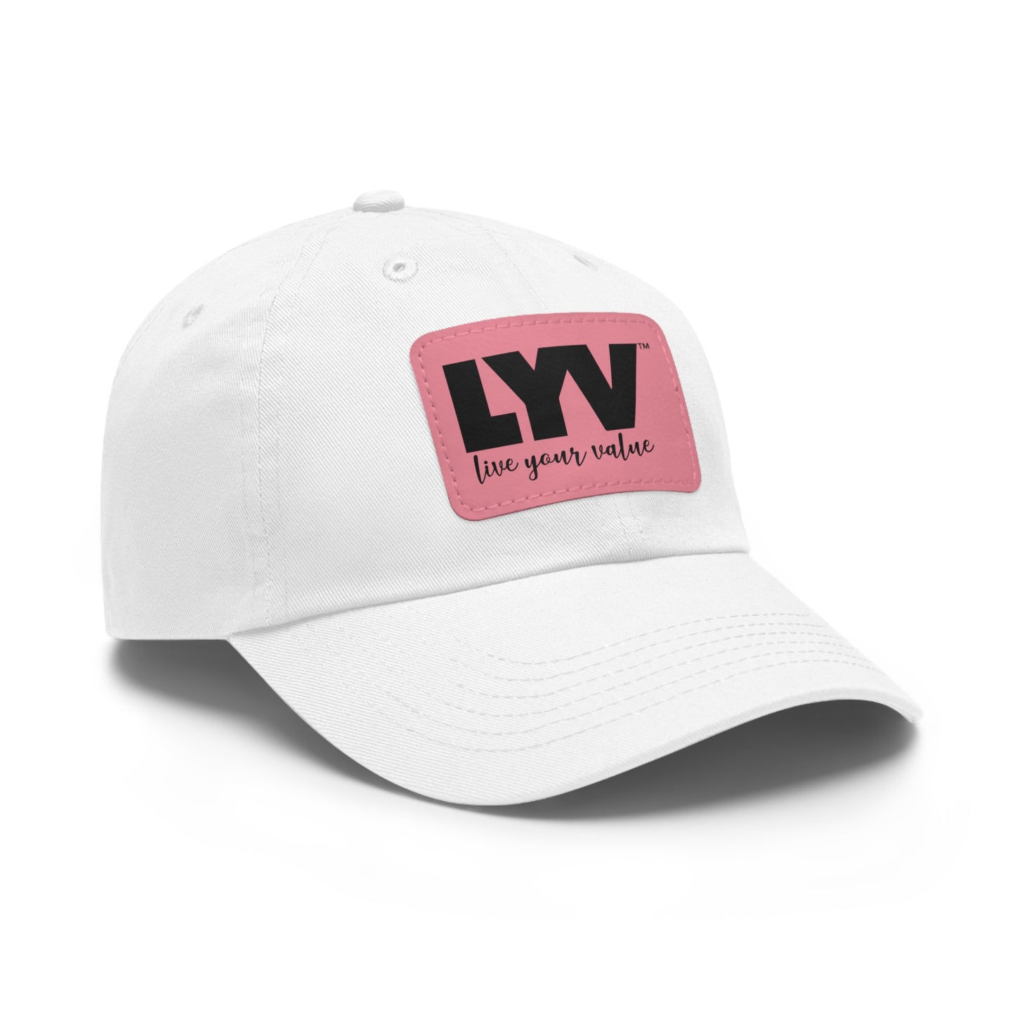 LYV (live your value) Hat with Leather Patch (Rectangle)