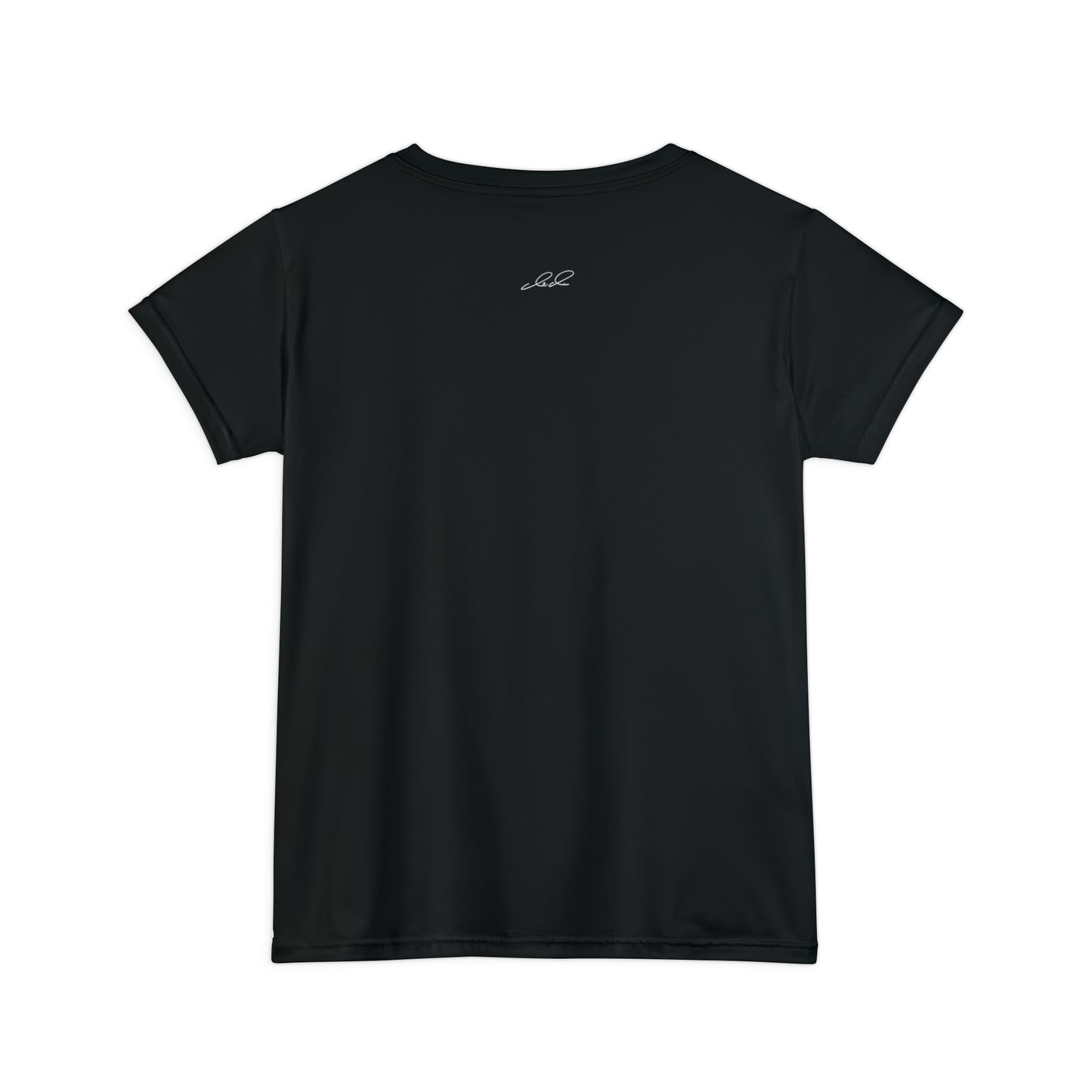 LYV (live your value) Women's Short Sleeve Shirt Black with Signature