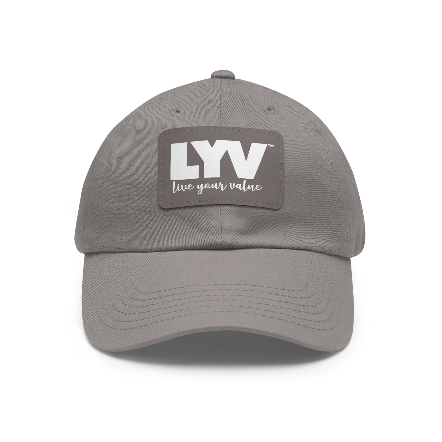 LYV (live your value) Hat with Leather Patch (Rectangle)