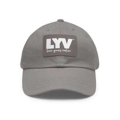 LYV (live your value) Hat with Leather Patch (Rectangle)