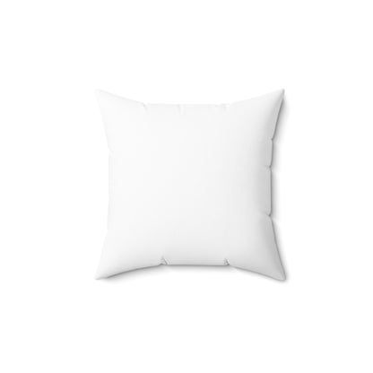 LYV Spun Polyester Square Pillow White