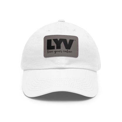 LYV (live your value) Hat with Leather Patch (Rectangle)