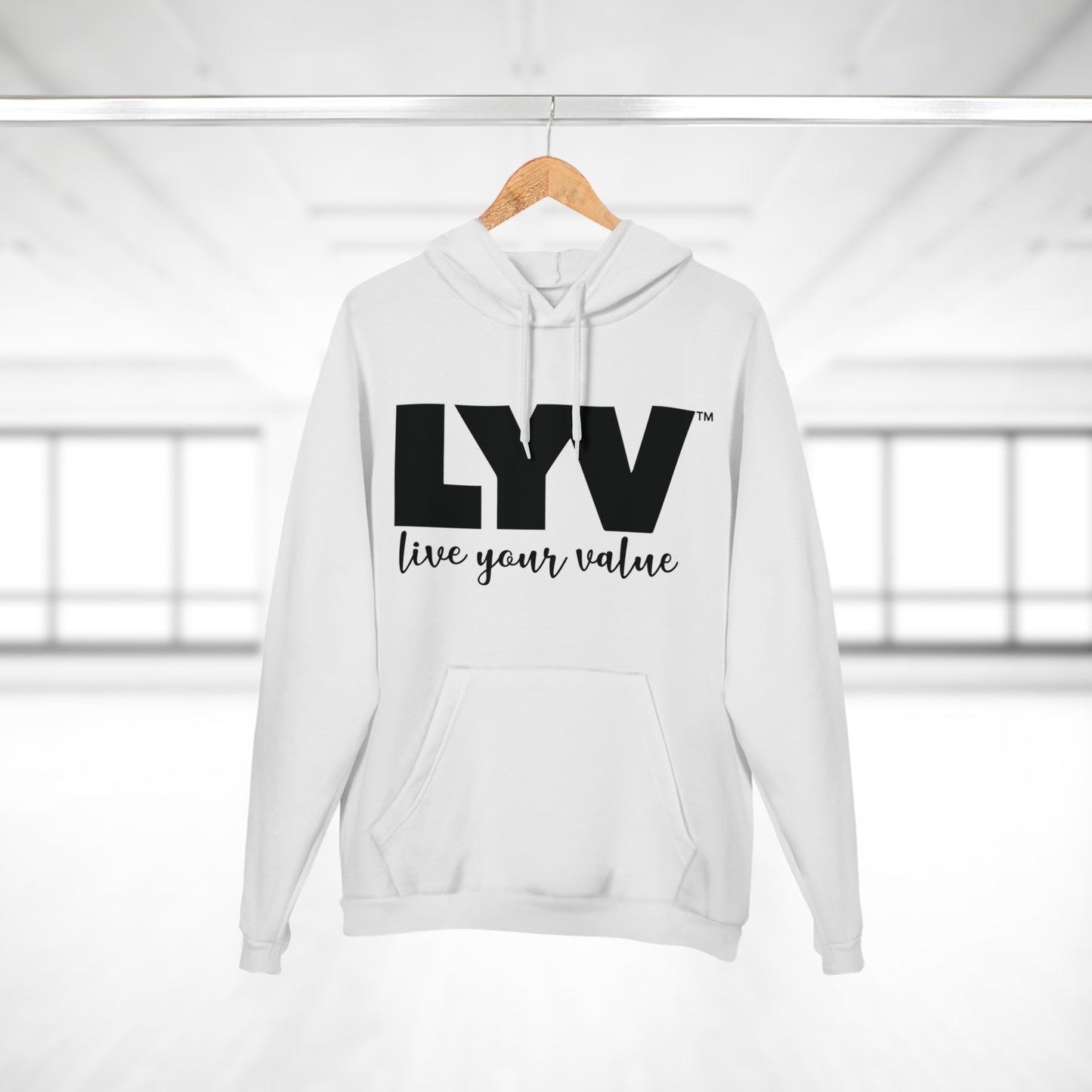 LYV Pullover Hoodie Black/White with Signature