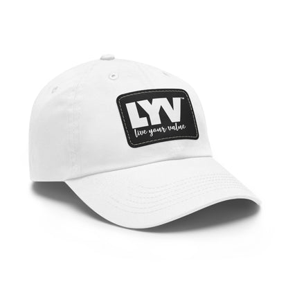 LYV (live your value) Hat with Leather Patch (Rectangle)