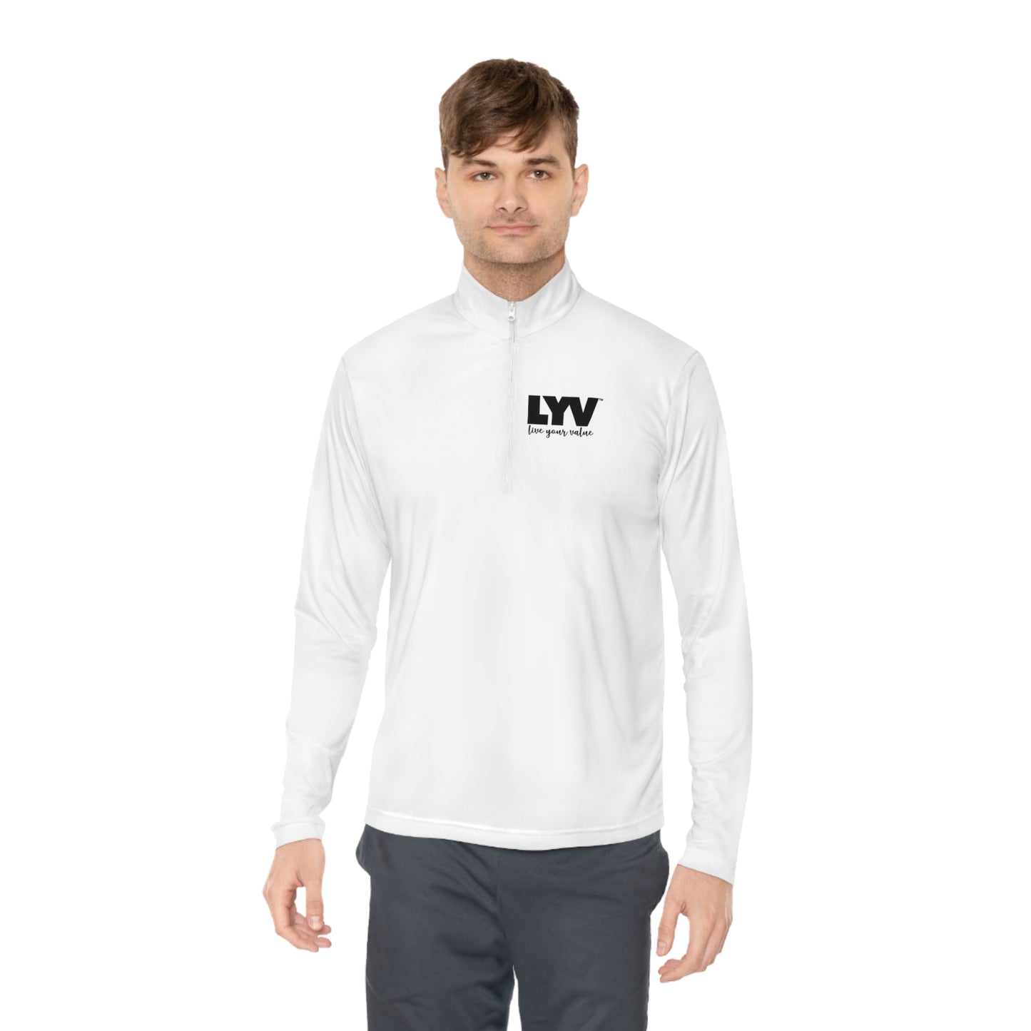 LYV Unisex Quarter-Zip Pullover with Signature