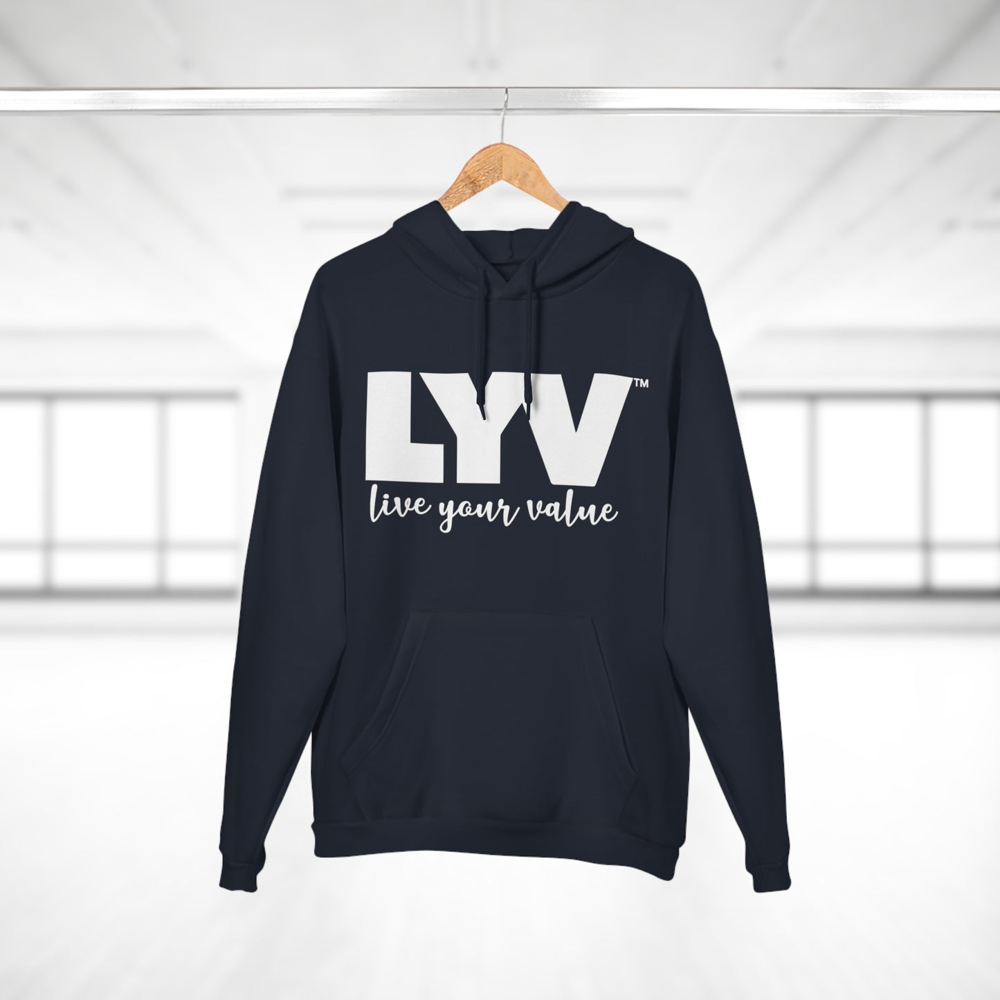 LYV Pullover Hoodie Black/White with Signature