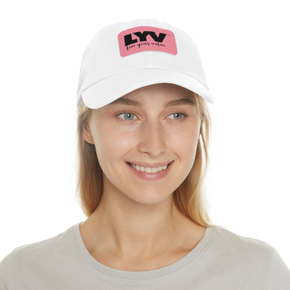 LYV (live your value) Hat with Leather Patch (Rectangle)