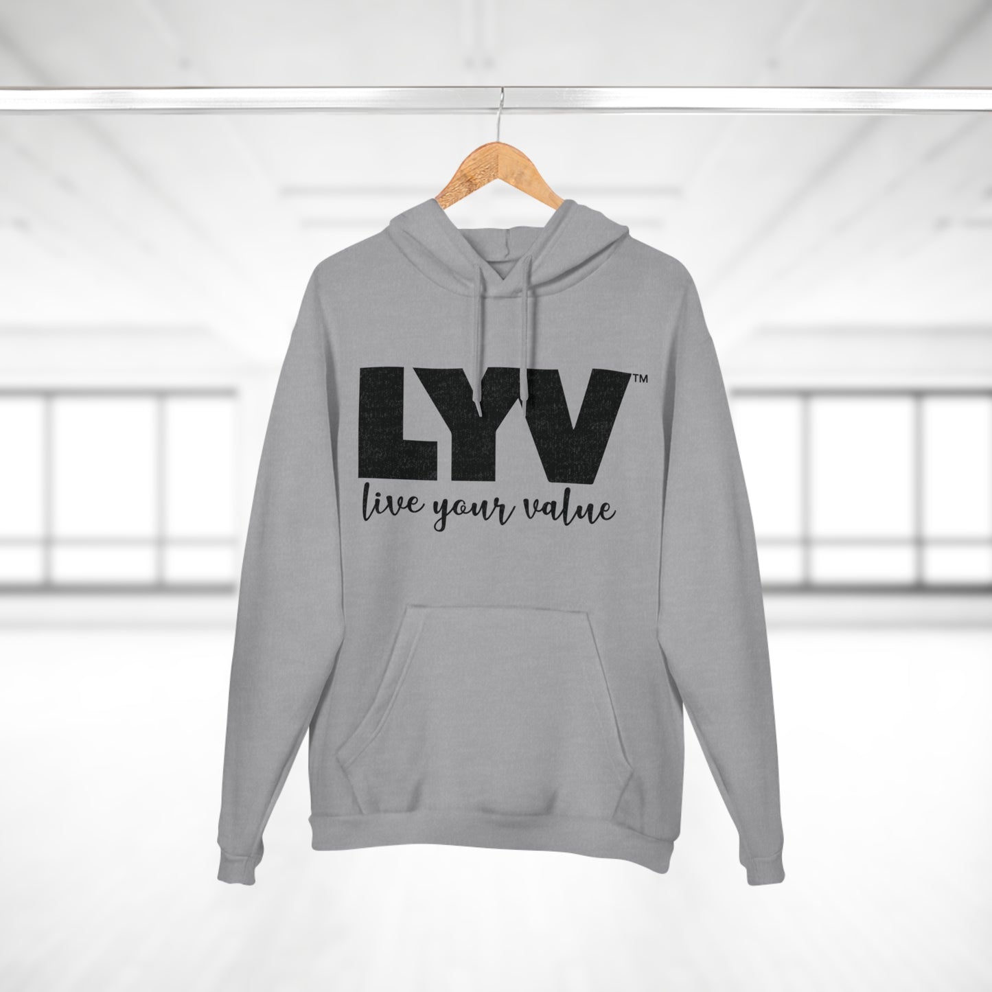 LYV Pullover Hoodie Black/White with Signature