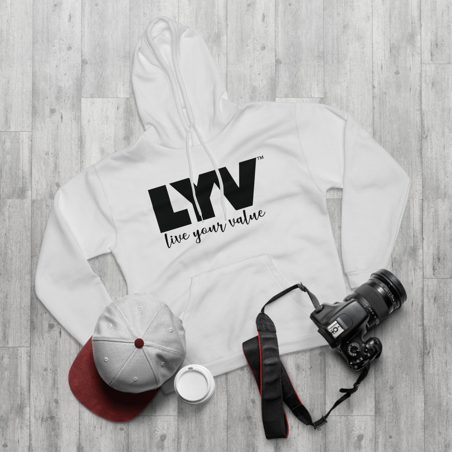 LYV Pullover Hoodie Black/White with Signature