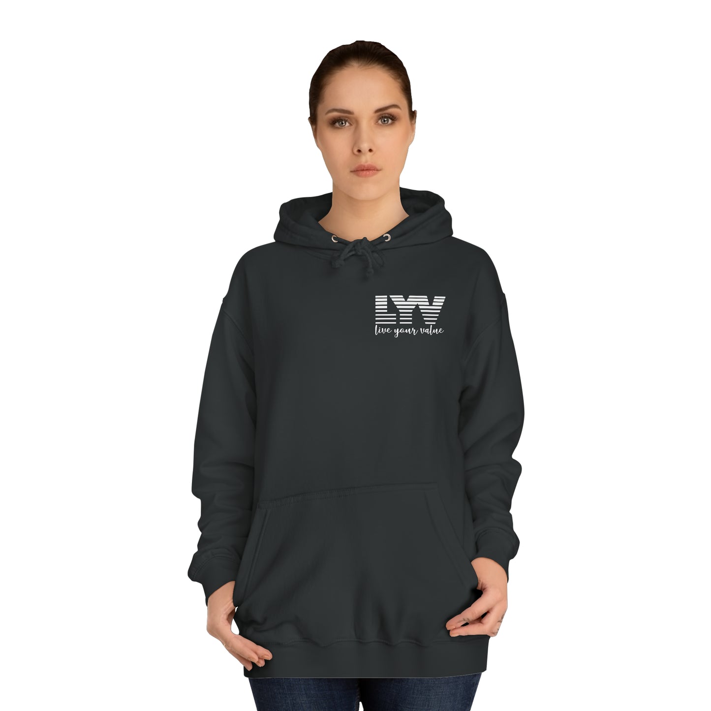 LYV (live your value) Unisex College Hoodie with Signature