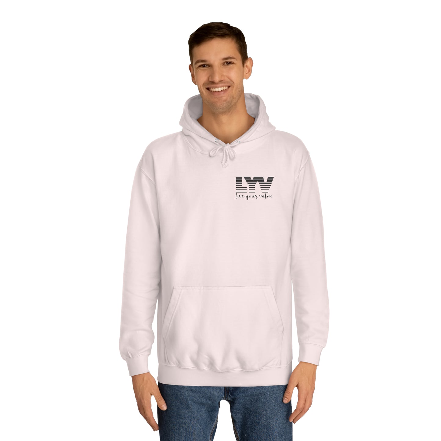 LYV (live your value) Unisex College Hoodie with Signature